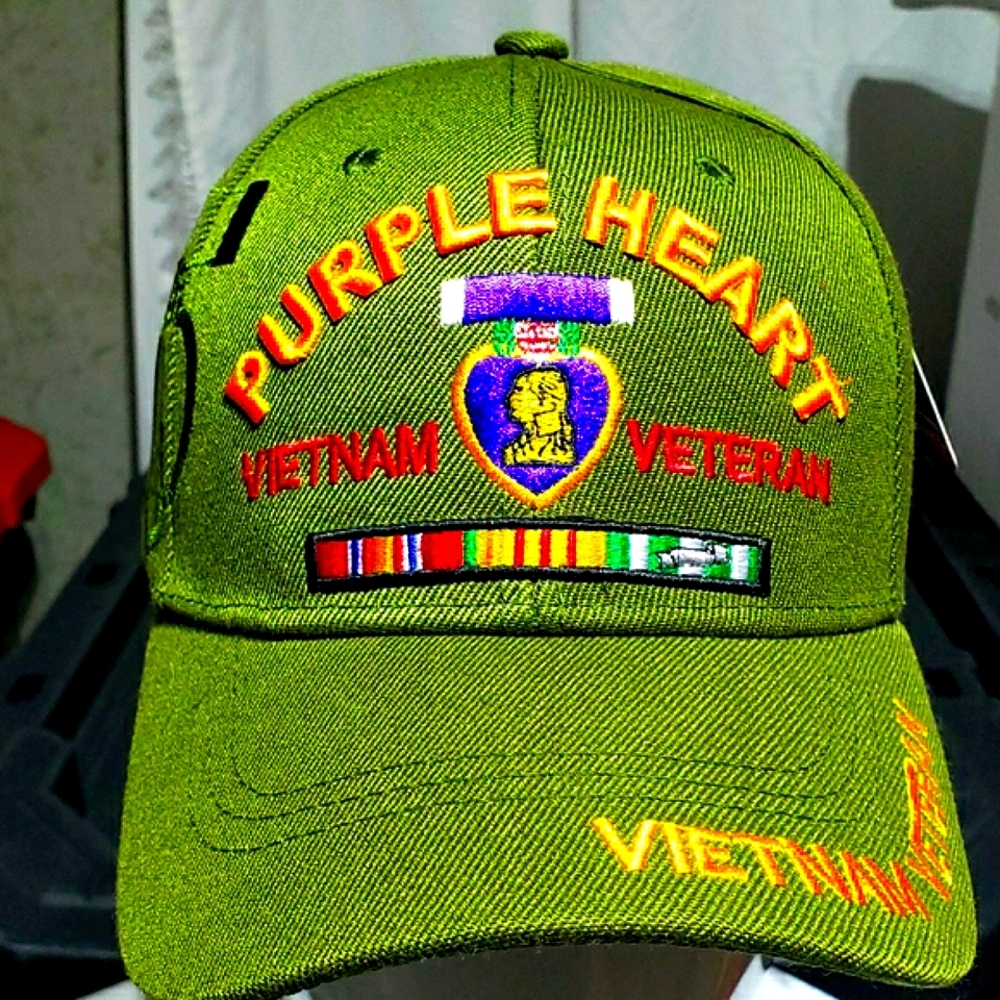 MILITARY VIETNAM VETERAN PURPLE HEART Hat